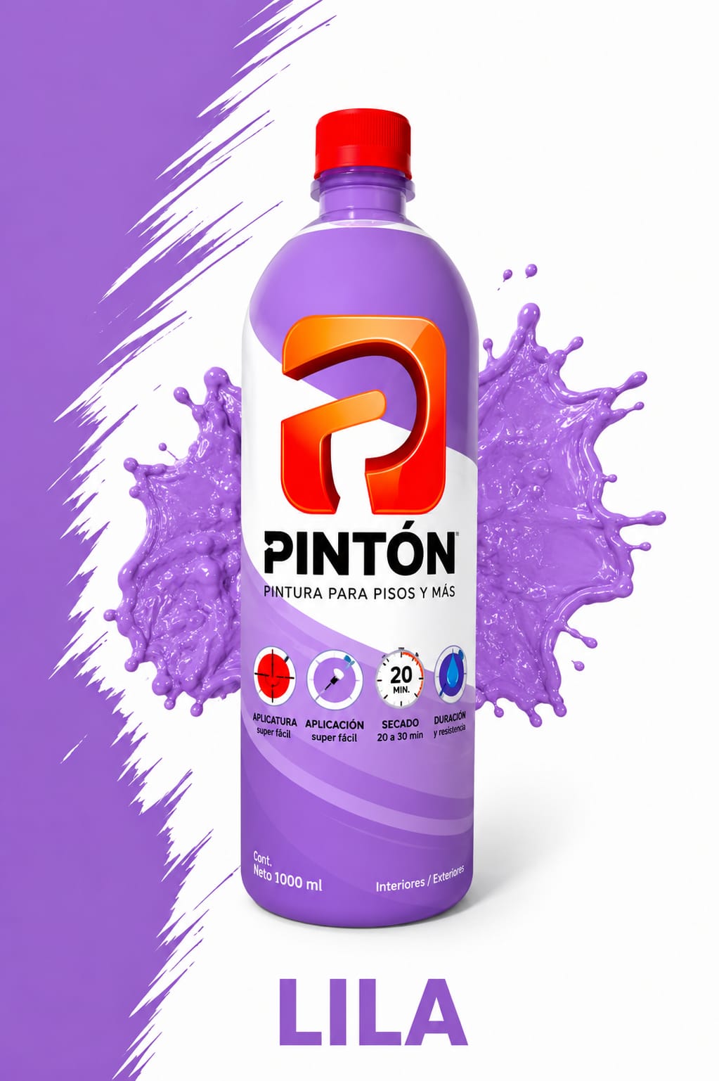 CERA PLASTICA CON EFECTO DE PINTURA COLOR LILA