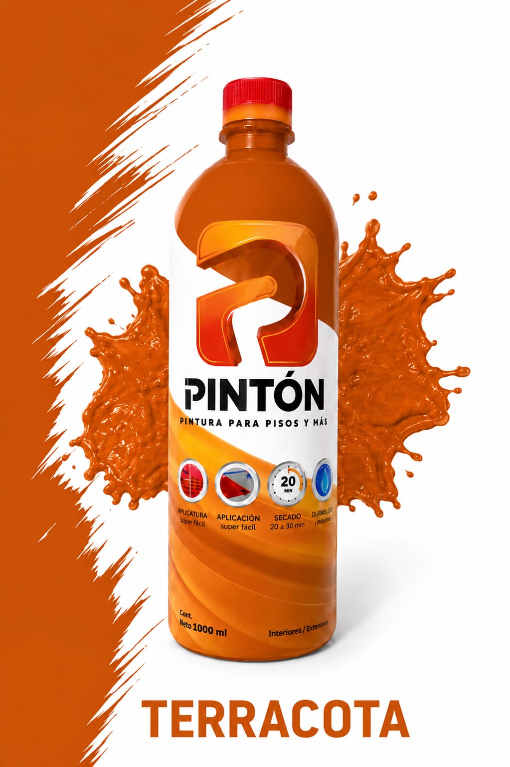 CERA PLASTICA CON EFECTO DE PINTURA COLOR TERRACOTA