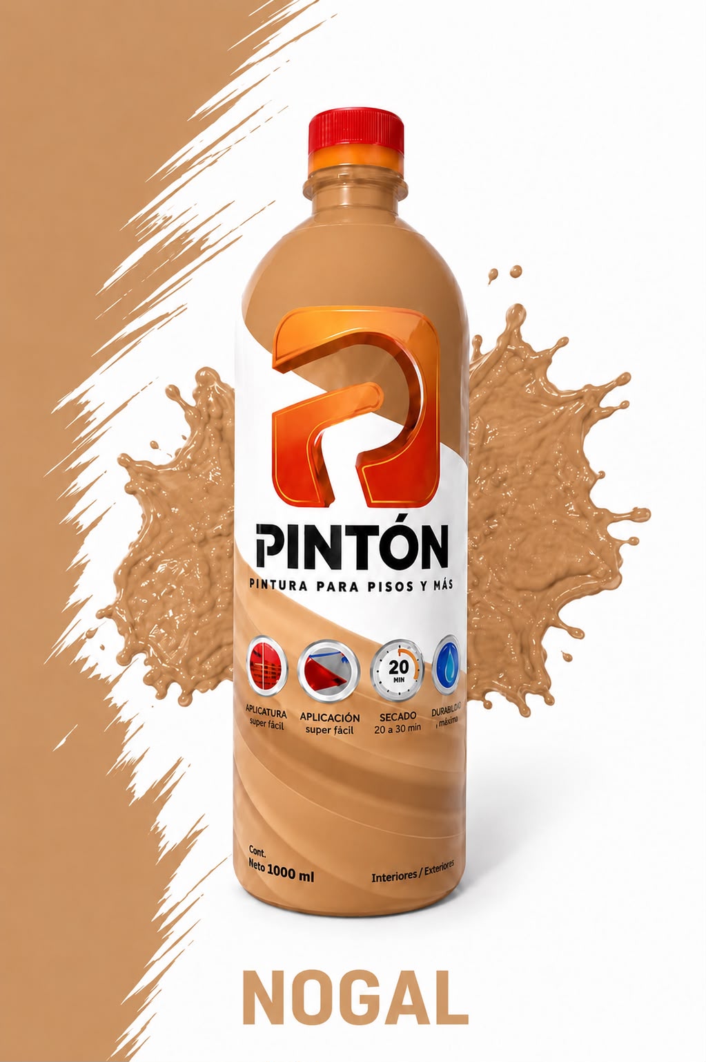 CERA PLASTICA CON EFECTO DE PINTURA COLOR NOGAL