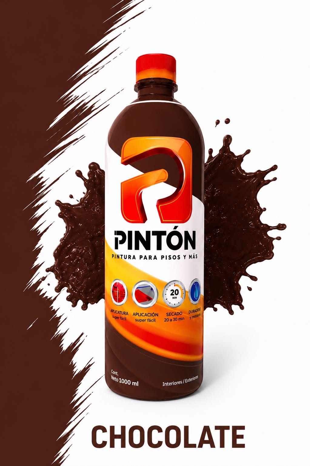 CERA PLASTICA CON EFECTO DE PINTURA COLOR CHOCOLATE